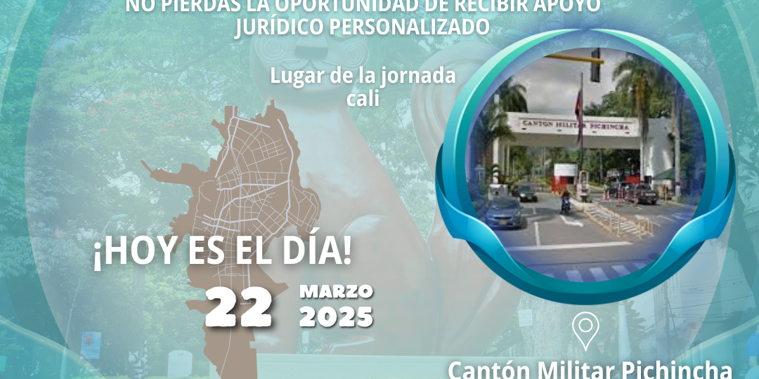 JORNADA DE DIVULGACIÓN Y ACREDITACIÓN EN CALI – ACCEDE A ASESORÍA LEGAL GRATUITA JORNADA DE DIVULGACIÓN Y ACREDITACIÓN EN CALI – ASESORÍA JURÍDICA GRATUITA PARA VÍCTIMAS